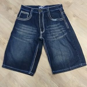 Evolution men's jean shorts.